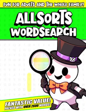 Allsorts Word Search Puzzle Book for Adults and Teens: Over 2600 Words Word Search covering Allsorts of Subjects., by PuzzleBee Publishing