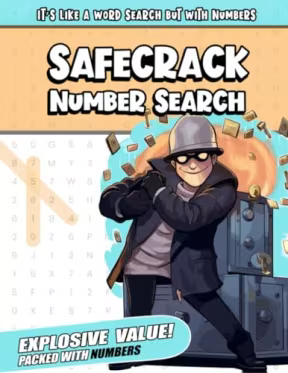 Safe Crack Number Search Puzzle Book for Adults: Unlock Midas Vault, by PuzzleBee Publishing